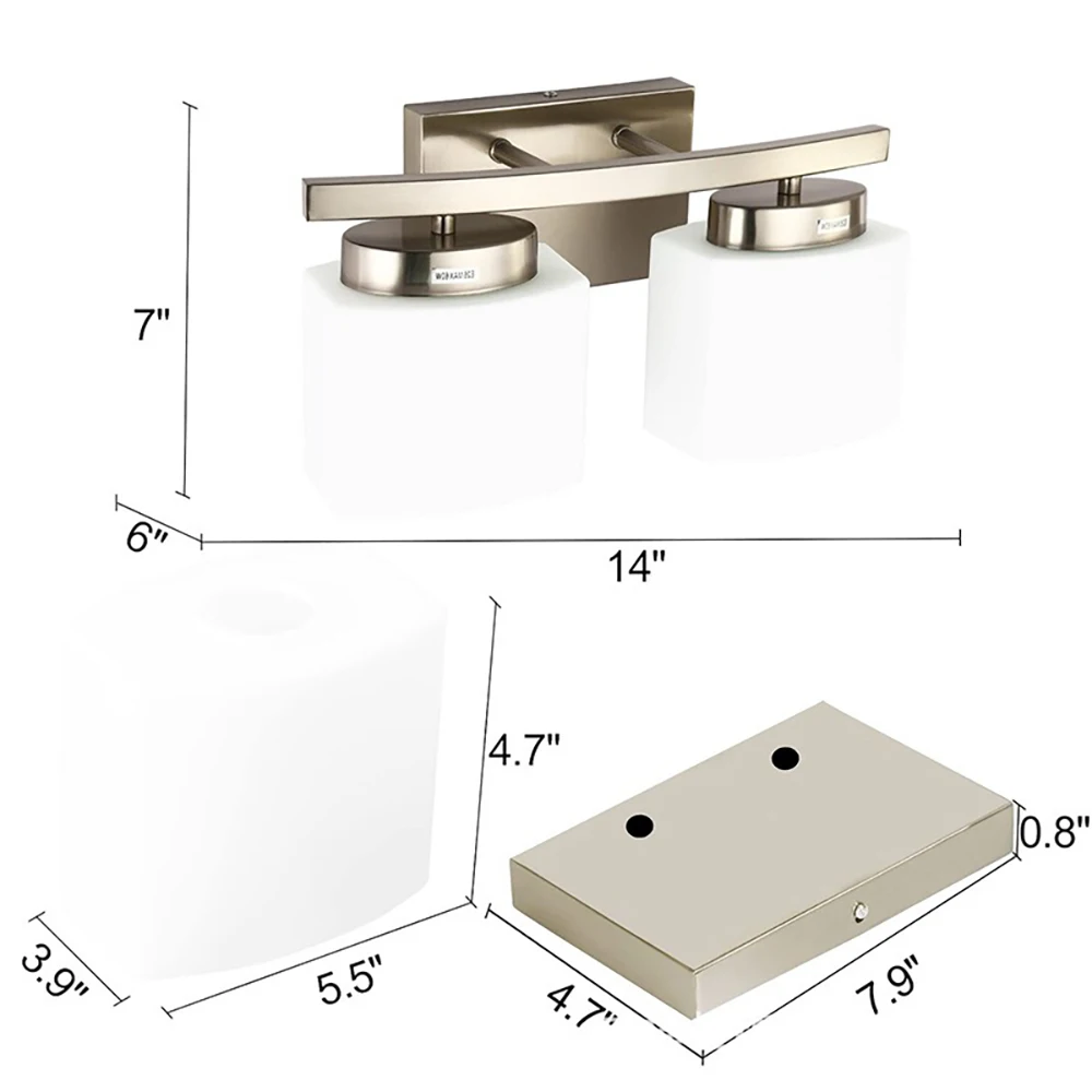 modern Hot Selling Glass Wall Lamp Black Lights Indoor Bathroom Vanity Sconce Fixtures LED wall lights