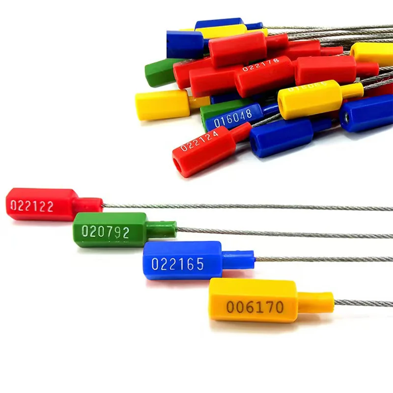 35cm Adjustable High Security Customs Container Cable Wire Lock Seal For Cargo Cable Seal