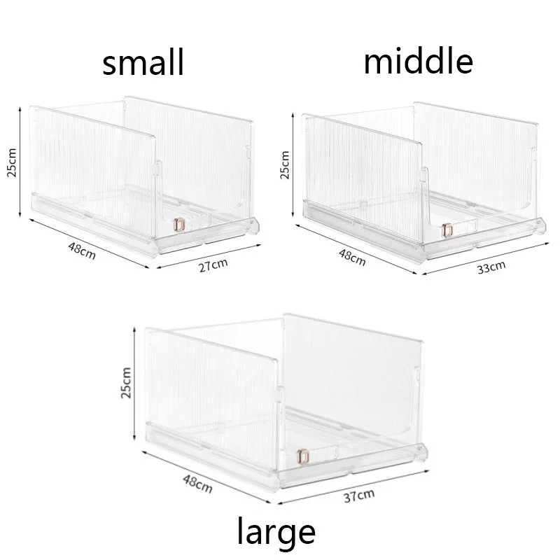 2023 Hot selling modern folding storage box plastic transparent clothes toys books sorting storage box