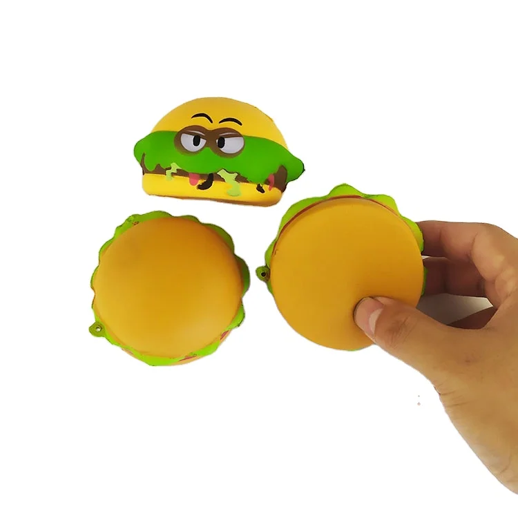 
Custom Kawaii Slow Rising Pu Foam Squishy Hamburger Toy For Children 