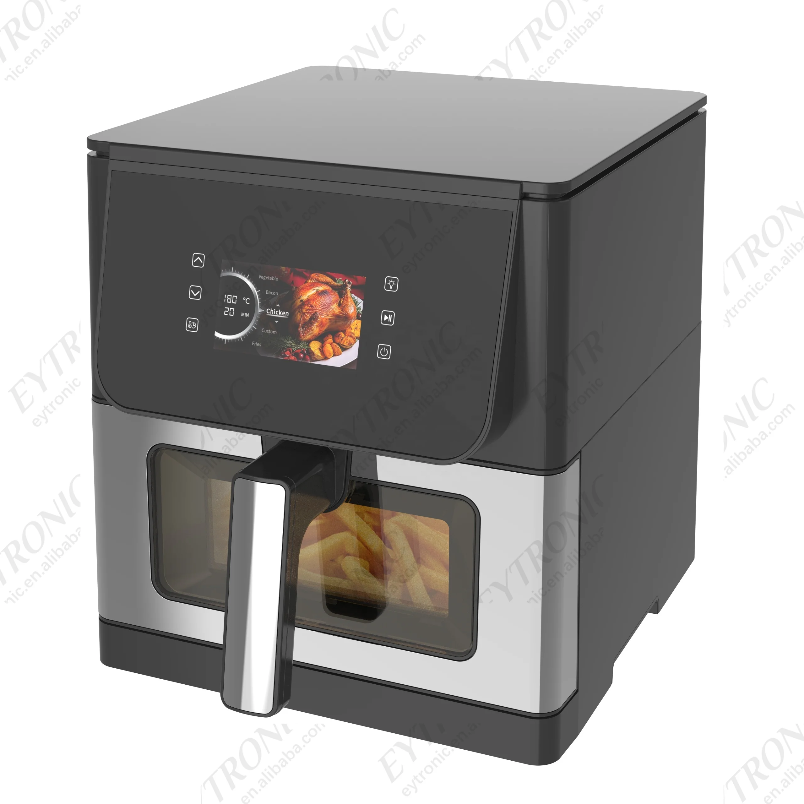 Latest R&D Multi-function 8L TFT Air Fryer With Intelligent TFT Screen Contains a Massive Collection of Recipes