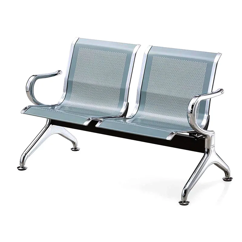 High Quality Commercial Furniture 2 3 4 Seater Waiting Room Bench Hospital Soft PU Cushion Waiting Chair Airport Bench Chair