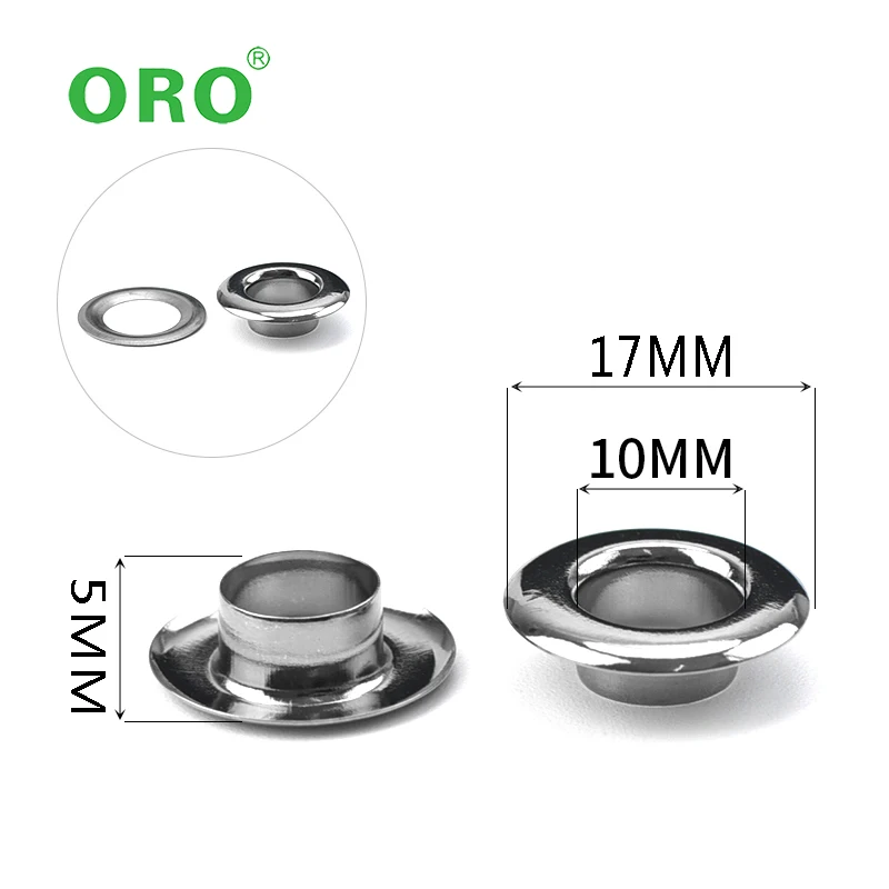 Wholesale 6/8/10/11/12 MM Garment Metal Eyelet Ring Curtain Eyelet Grommet For Curtain Eyelets Grommet Clothing Shoes