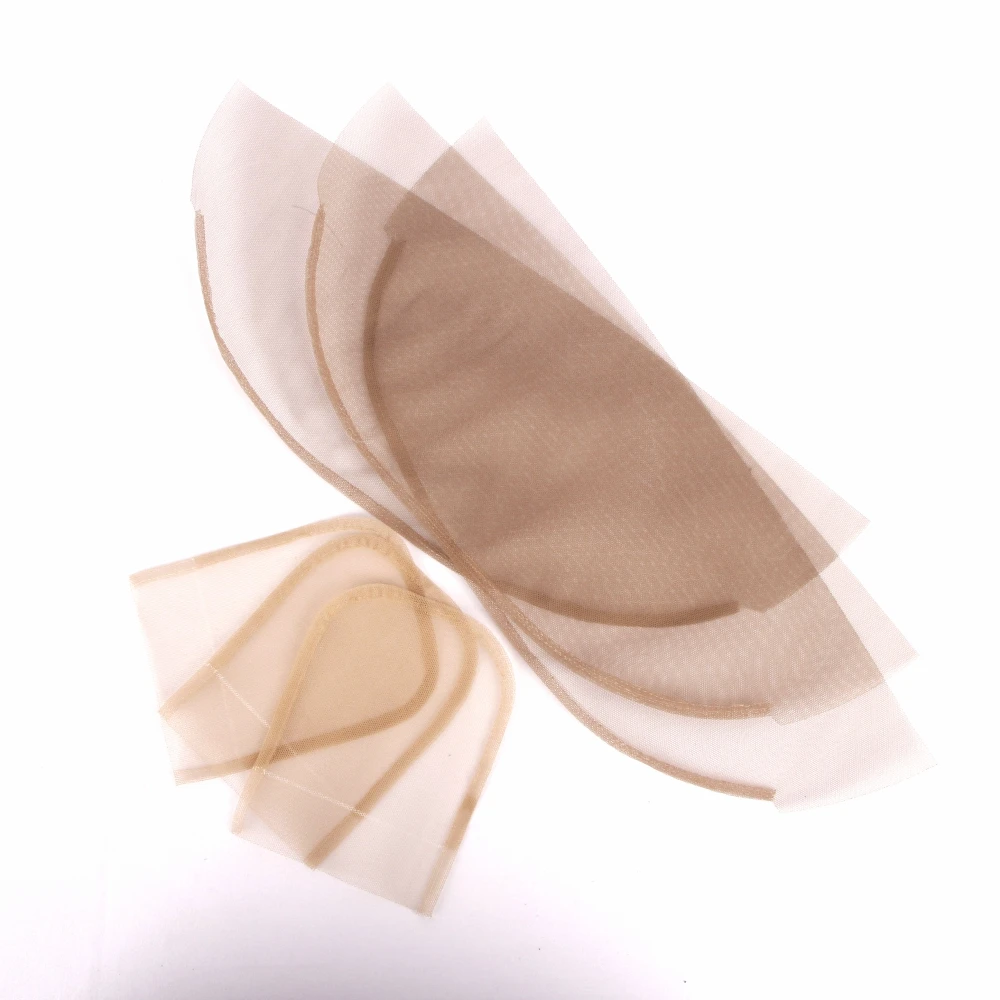 ML Wholesale 4 * 4 5 * 5 and other sizes of hair block net bottom lace hair net wig tools