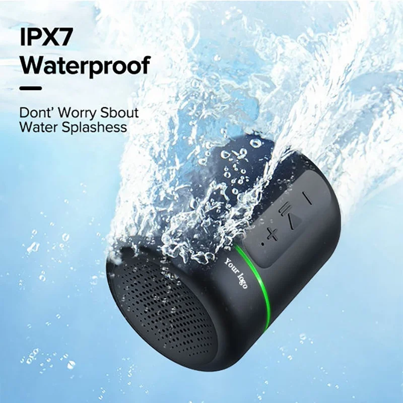 New Trends Amazon Top Customized Waterproof Wireless LED RGB Light Audio BT Speaker