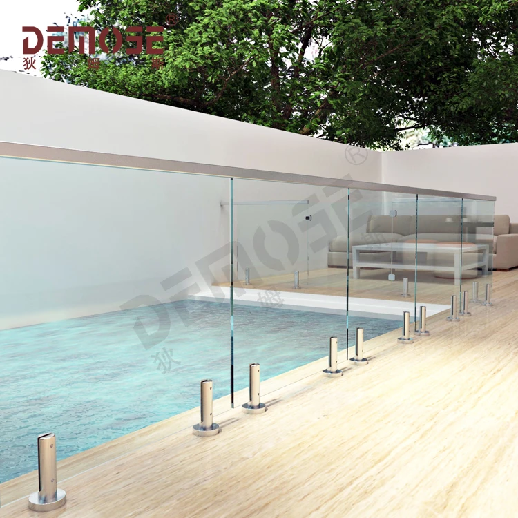 Pre-Assembled Railing Kit Railing Systems Terrific Glass Railing For Deck/Porch/Swimming Pool/Garden/Stair