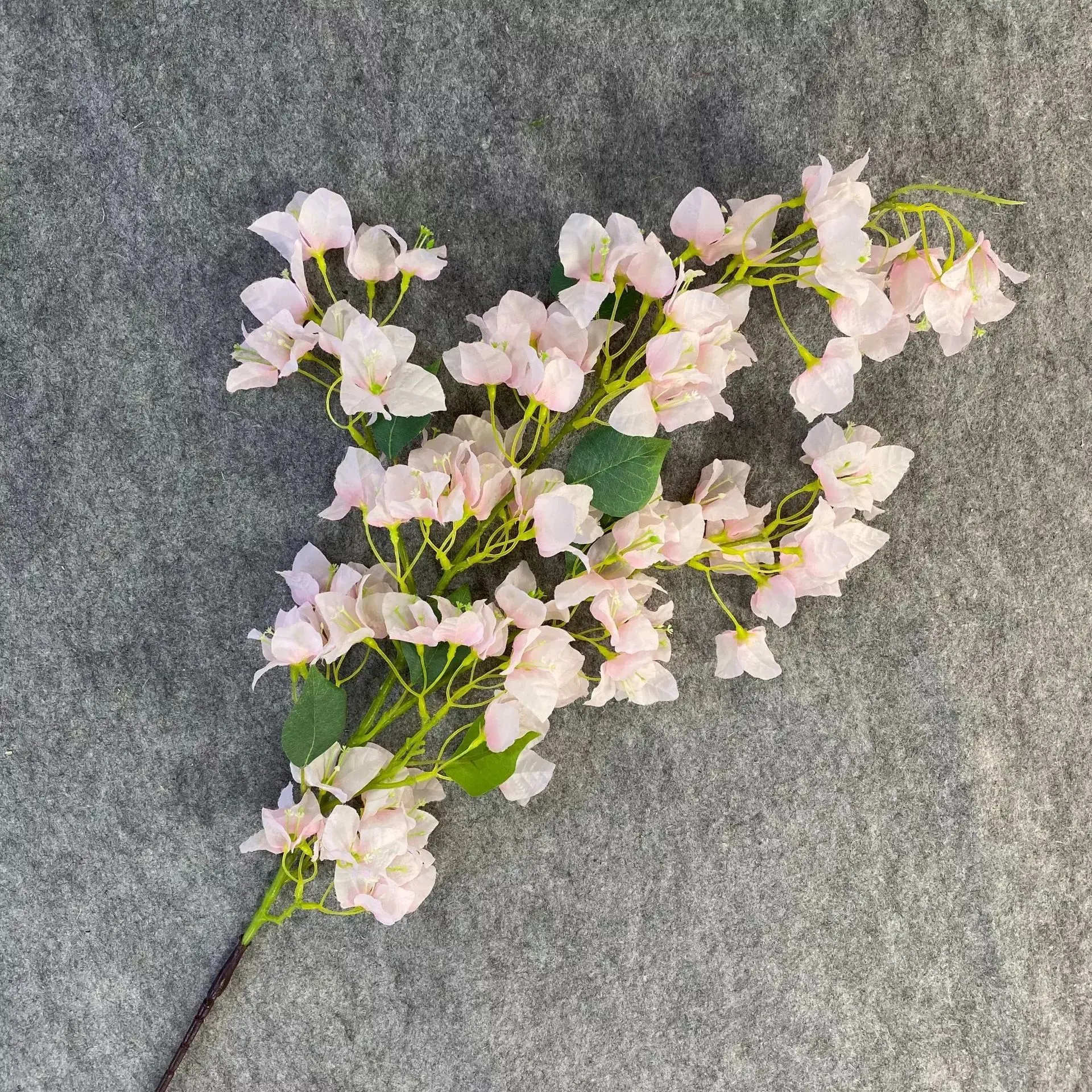 Wholesale Wedding Decor Garden Artificial Triangle Plum Bougainvillea Branches Plant Tree Silk Flowers