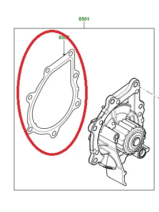 Engine Water Pump Gasket for Land rover AJ200 2.0T Diesel 2.0 L LR001310  AJ811140