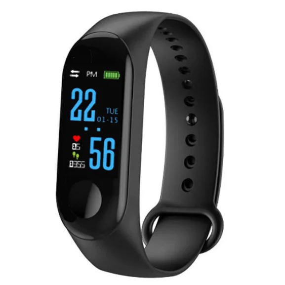 0.96 Color Screen M3 smart band with heart rate BP waterproof smart tracker soft strap SMS/qq/call remind M3 smart bracelet