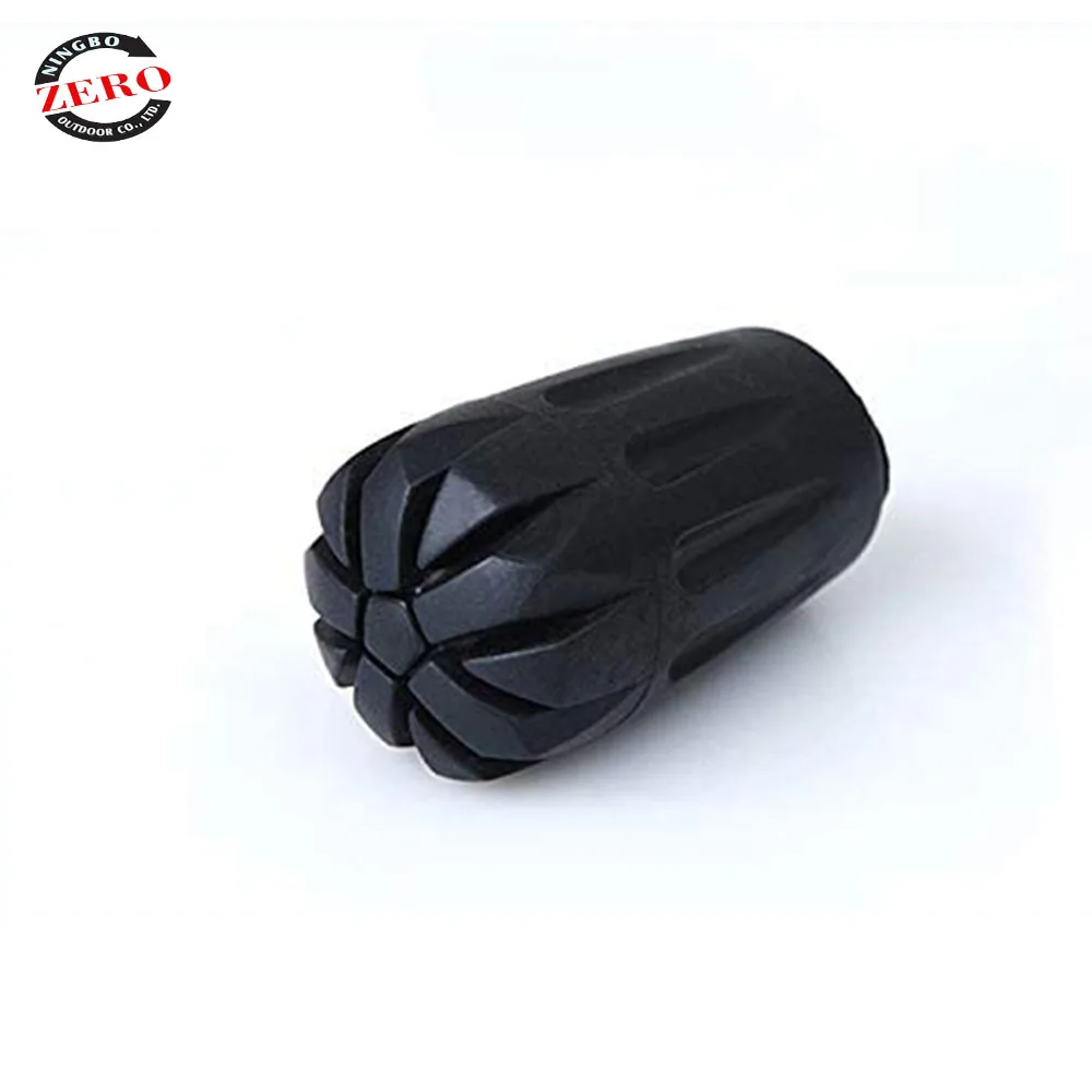 Rubber Trekking Pole Tips Hiking Walking Sticks Caps Ends Replacement Tip Protectors, Shock Absorbing and Enhanced Stability