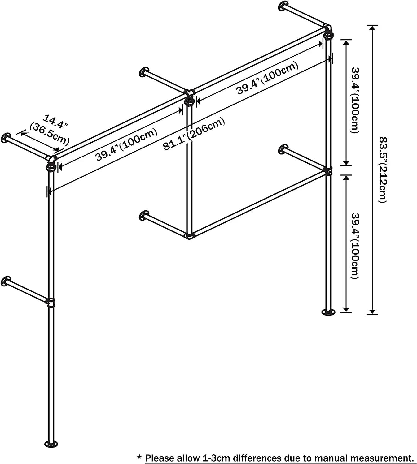 Bedroom light luxurious clothes hanger home room simple clothes hanger rental room clothes hanger floor