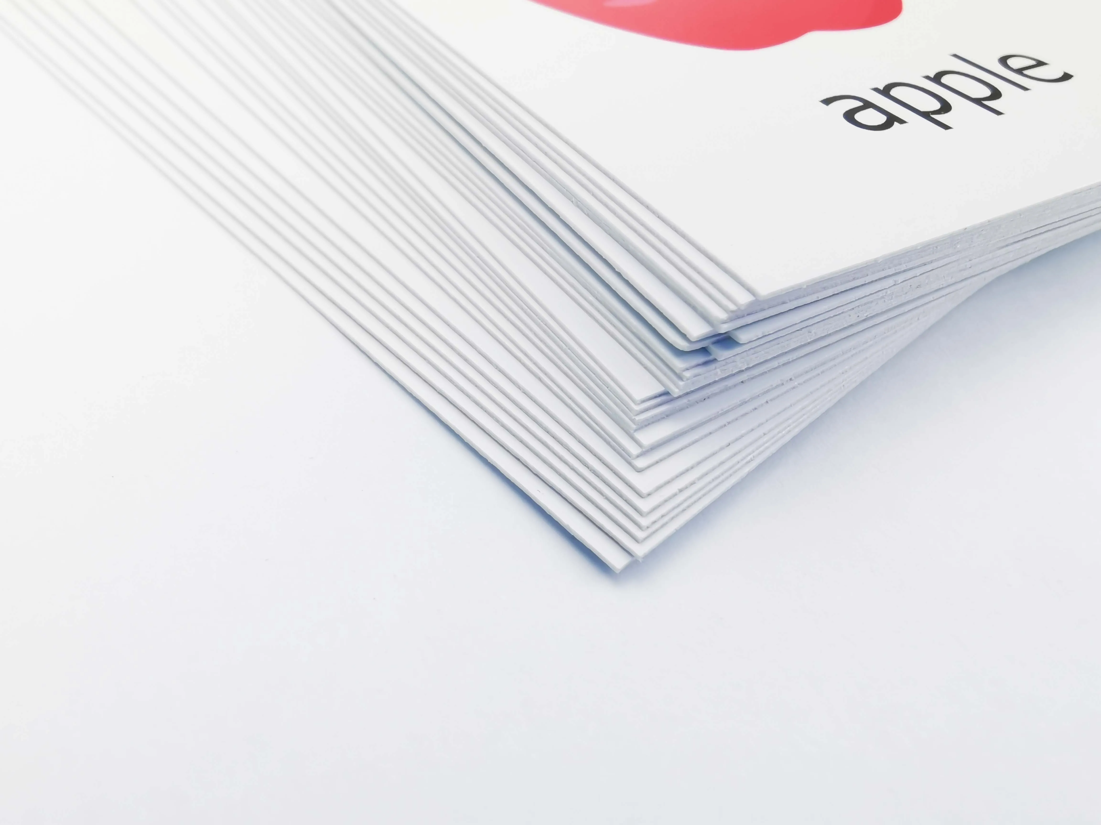 Language Learning Flash Cards Fruits Theme Children Alphabetical Educational Flashcard For Kids