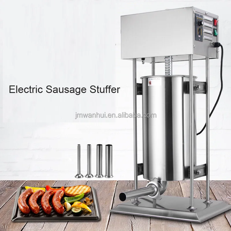Коммерческая ручная машина для изготовления колбасок, вертикальная колбасная машина из нержавеющей стали