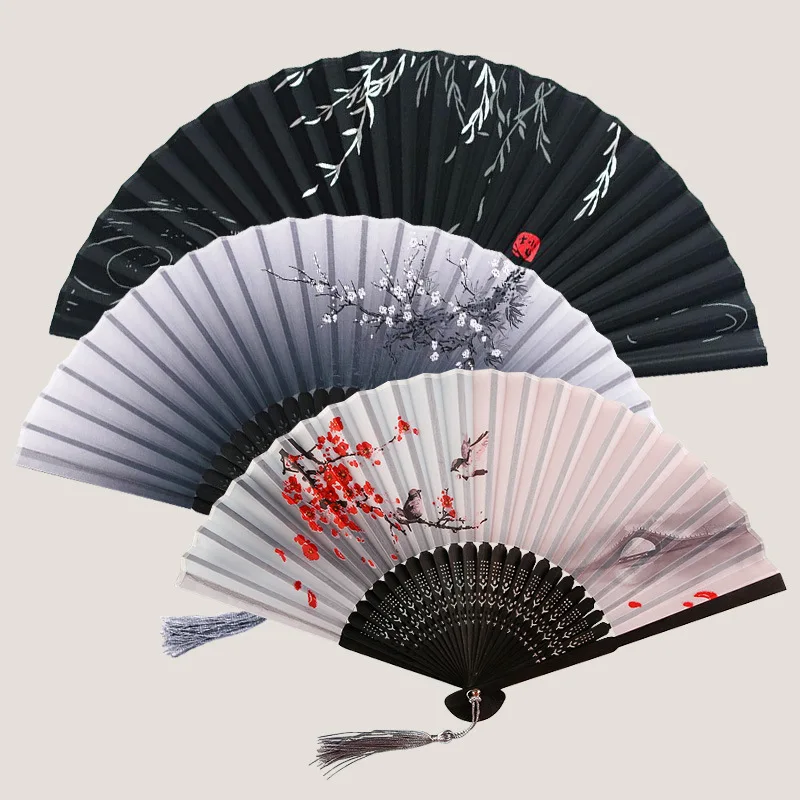 Bamboo Folding Fan Antique Chinese Style Small Fans Student Gift Fan With Custom Logo
