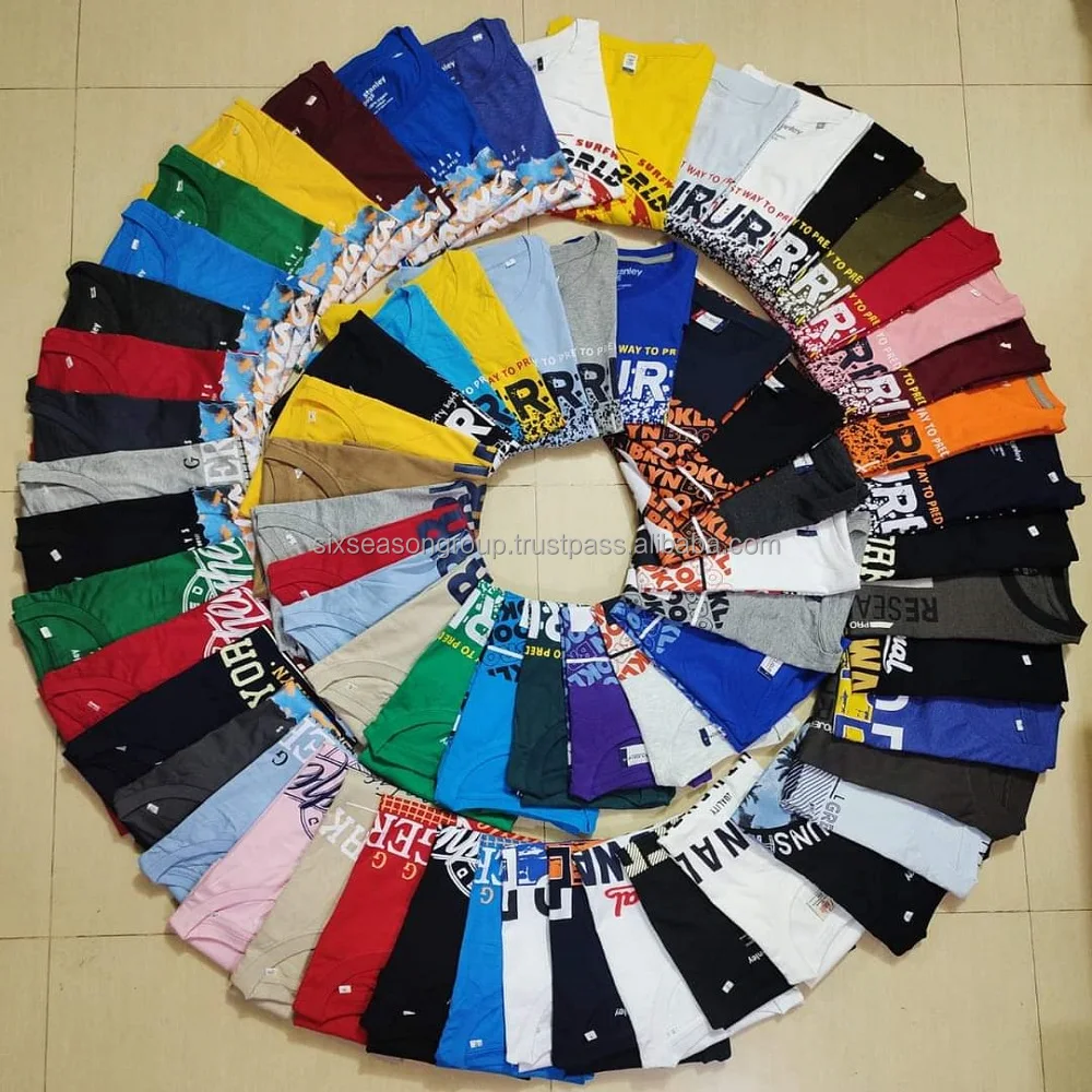 Apparel surplus stock lot Leftover Overrun Branded men women Outfits T-shirt polo shirt / Shipment cancel branded stocklost