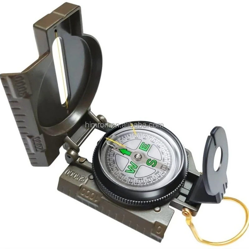 Multifunctional Compass Tactical Waterproof Shakeproof Luminous Compass for Outdoor Camping Hiking