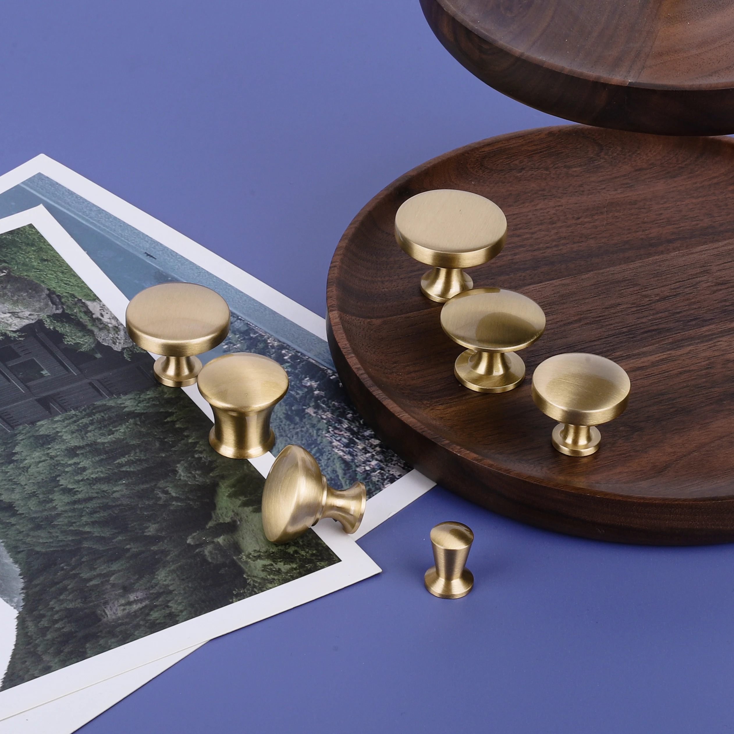 Modern Wholesale Bedroom Furniture Wardrobe Accessories Drawer Brass Handle Door Knob