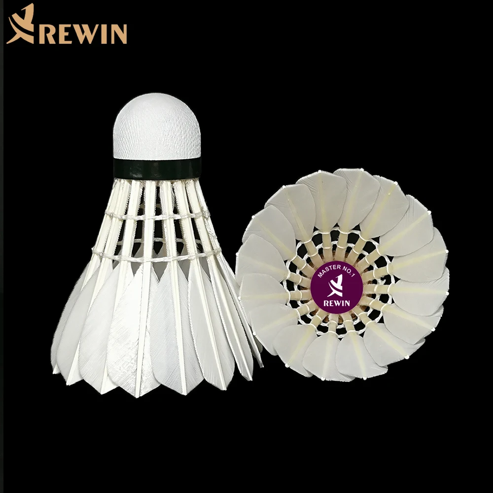 M1 Top Grade Goose Feather Badminton Shuttlecock Birdies For Tournament similar As Eg1130 High-quality and Good Hitting-feeling