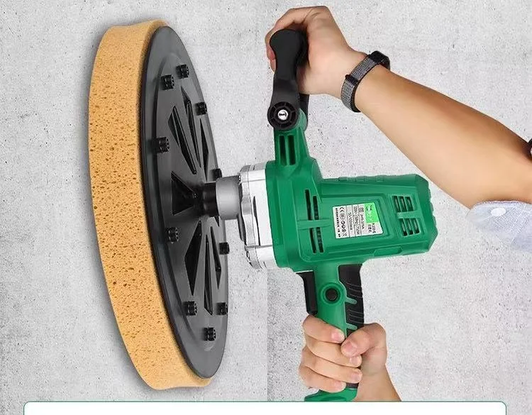 38cm hand held Wall Troweling Machine handle electric trowel Sandpaper hard plastic sponge grinding plate