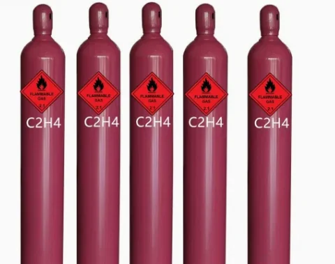 Дешевые цены высокой чистоты 99.9% газа этилена C2h4