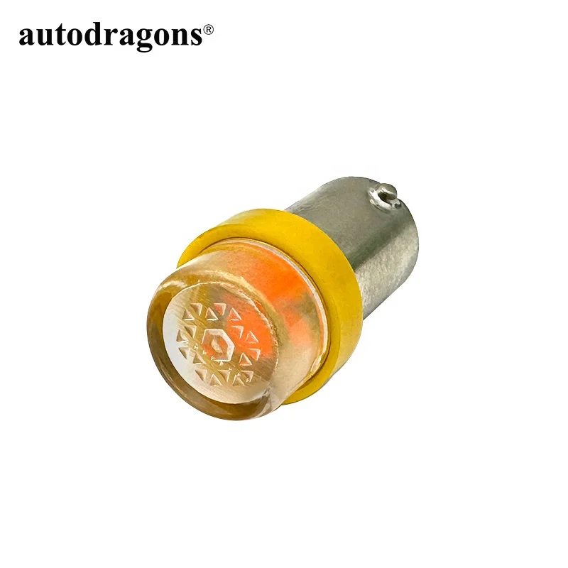 autodragons 100 x #555 or #44 Super bright orange Clear Flat Top Pinball Led Flipper Led Bulbs