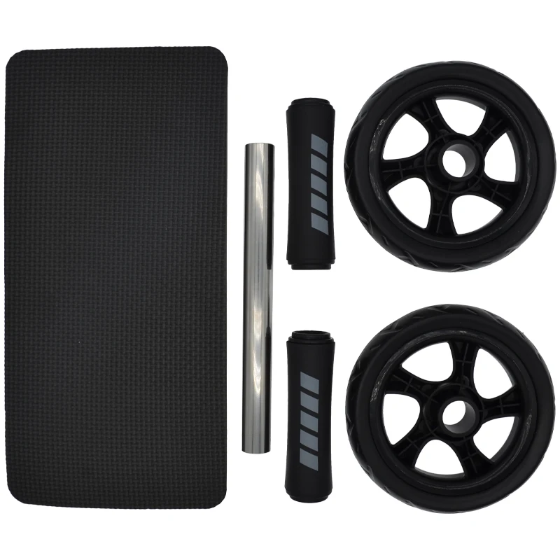 
Abs Roller Fitness Equipment 15cm Mute Non-slip Double-Wheel Abdominal Wheel Exercise Ab Work Out Gym Muscle 