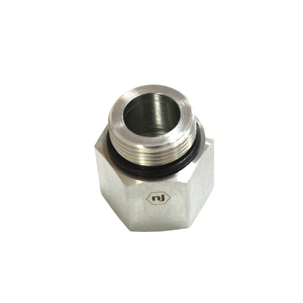 Ningbo Manufacturer Zinc Plated Carbon Steel Male O-Ring Boss Female Pipe Fitting Reducer Oil Gas Forging Adapter