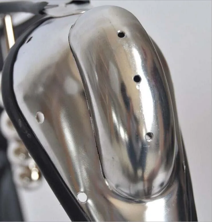 Hot Men T-shape Stainless Steel Bondage Chastity Belt Male With Anal Plug Sexy Understand Pant