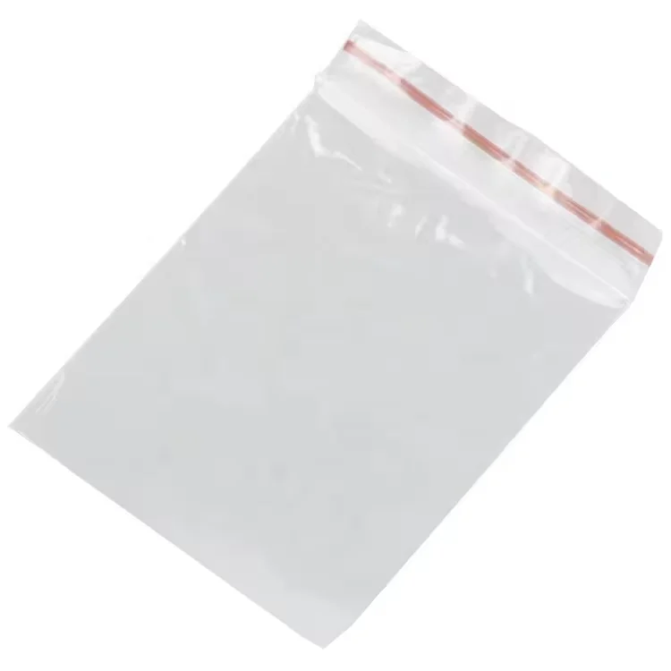 Custom wholesale print clear LDPE/HDPE zip lock packaging transparent plastic ziplock bag