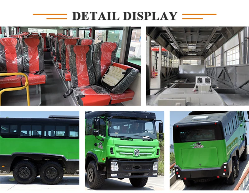 Dongfeng Coach Bus 25+1+1 Seater Cummins Euro 2 All-terrain Heavy-duty Passenger Carrier