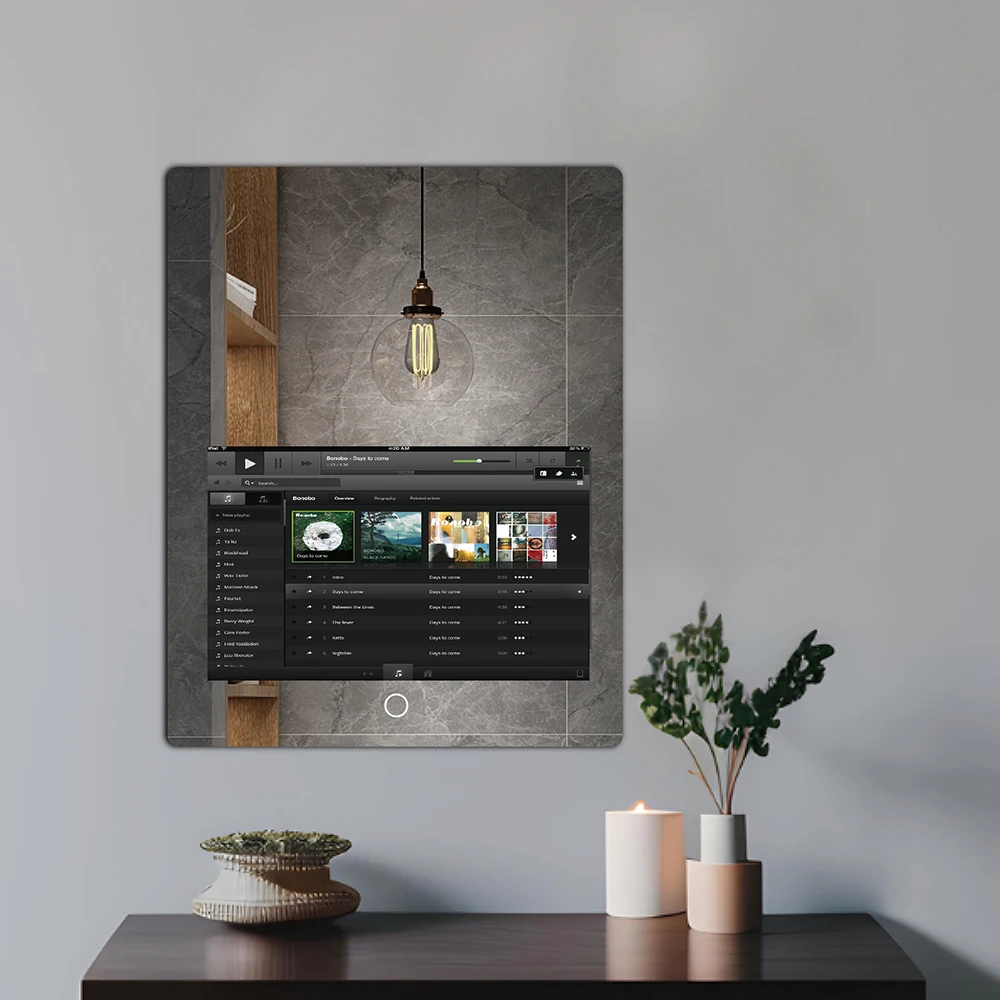 Illuminated Led Mirror With Touch Screen Android Bathroom Mirror High Quality