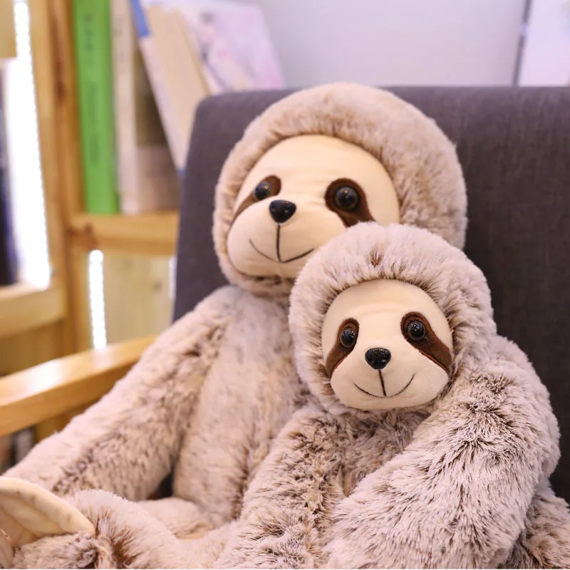 50/70cm Sloth Plush Toys Lifelike Soft Stuffed Sloth Animal Dolls Cute Sleeping Accompany Pillow Toys Birthday Gifts