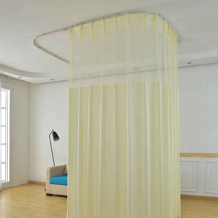 Medical Hospitals Fire Retardant Anti Bacterial Medical Cubical Mesh Disposable Curtain For Hospital