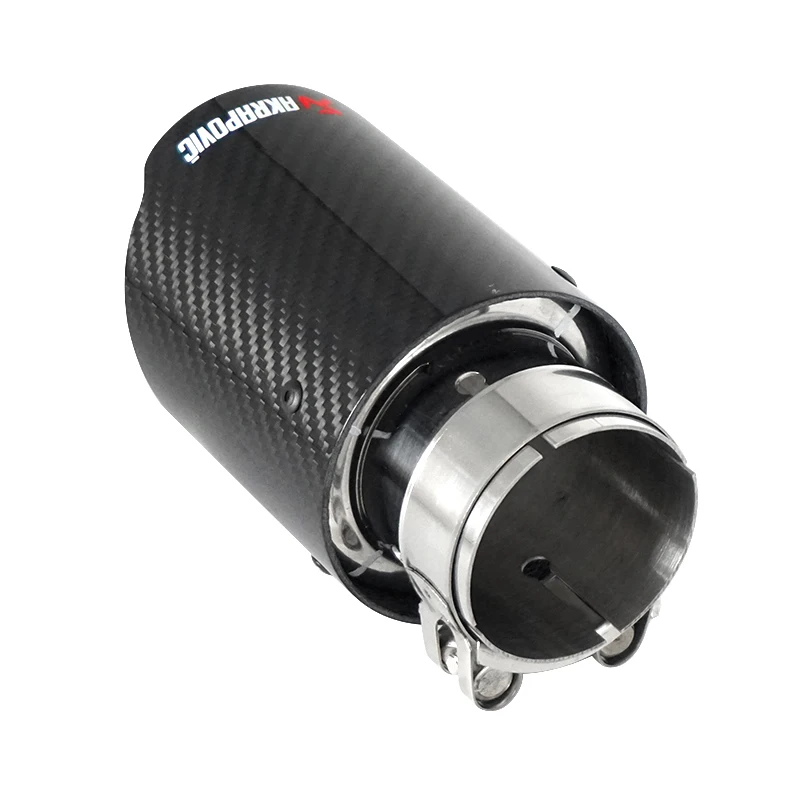  Custom Universal Straight Edge high quality Carbon Fiber Exhaust Muffler
