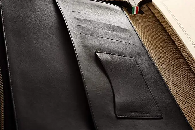 
Leather Padfolio Executive Leather Writing Portfolio Document Holder Business Case notebook 