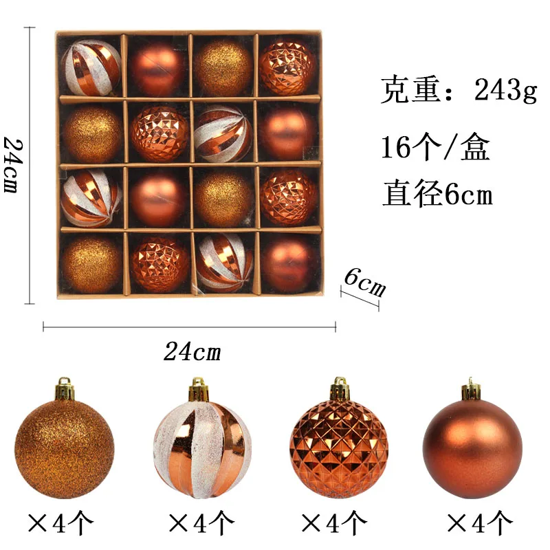 Christmas Tree Decor Ball Baubles Ornament Xmas Tree Toys Hanging Ball Snowmen Home Party Ornament New Year Gift