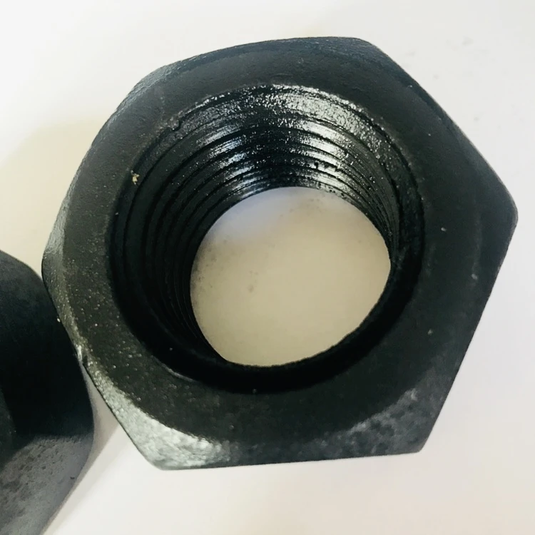 High Strength Black Oxide Metric Size DIN Thread Standard hexagon nuts   preferenital