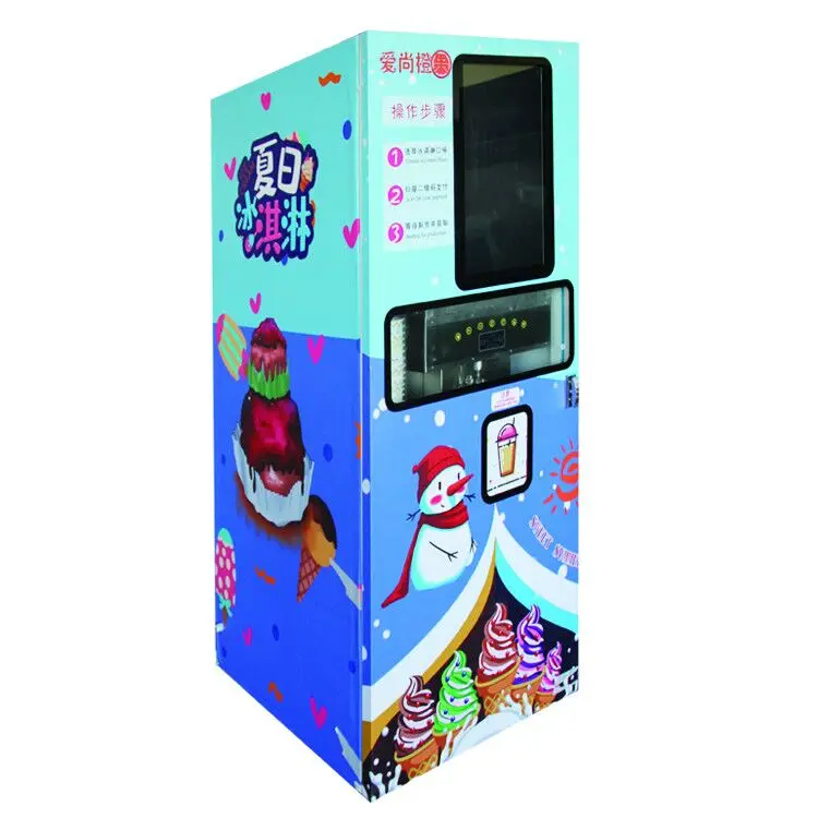 High Quality Commercial Soft Serve 3 Flavor Vending Ice Cream Machine For Sale