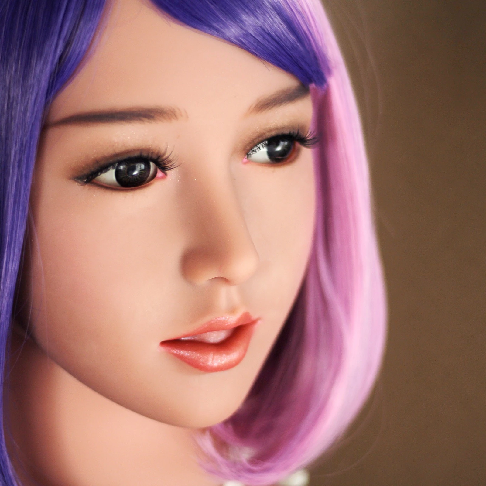 
165cm Amazing Purple Wig Artificial Elegant Ladies Huge Breast Best Silicone Life Size Sex Doll for Men 