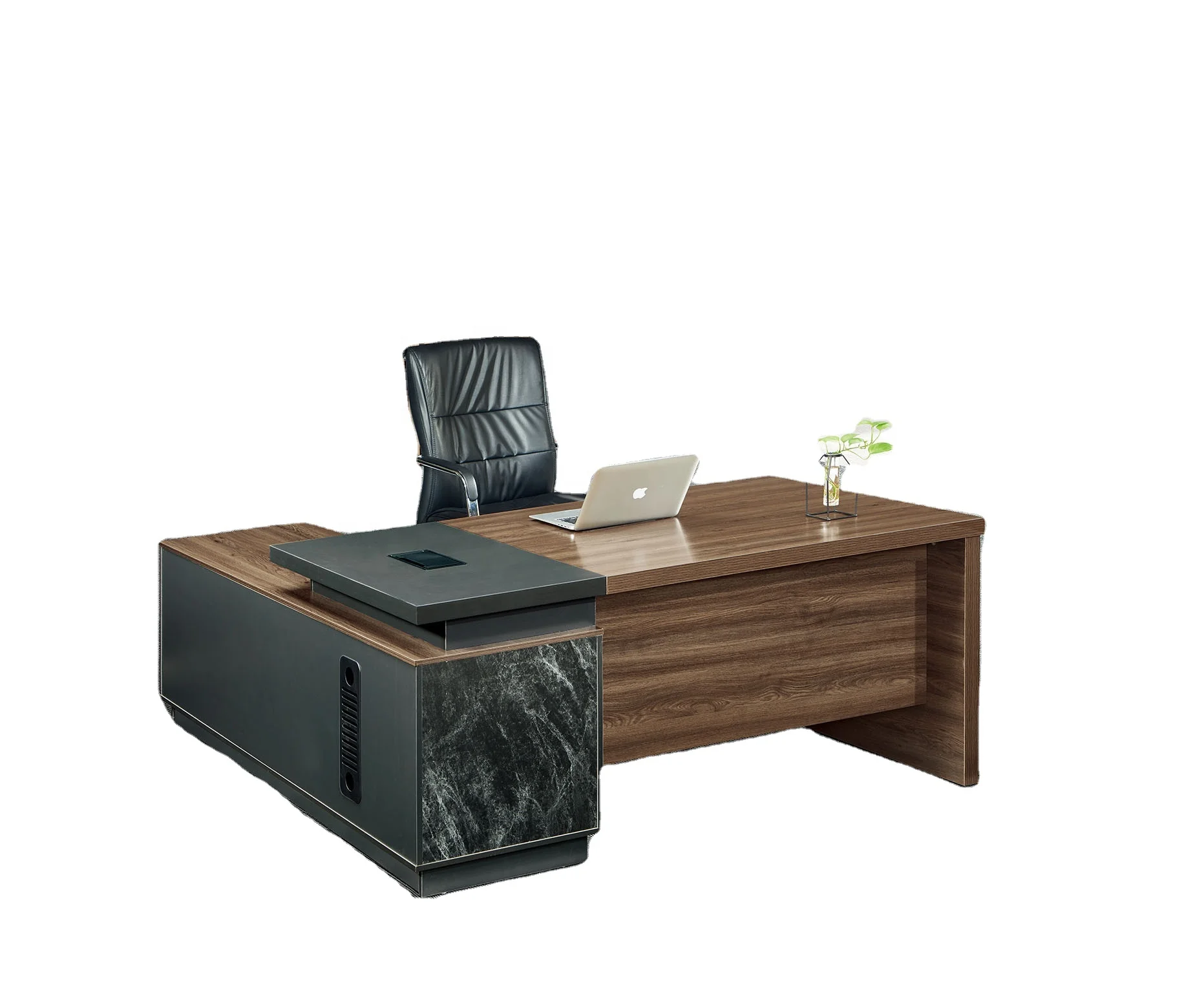 Durable  luxury wooden manager L Shaped MDF Furniture Modern Design office table executive ceo desks