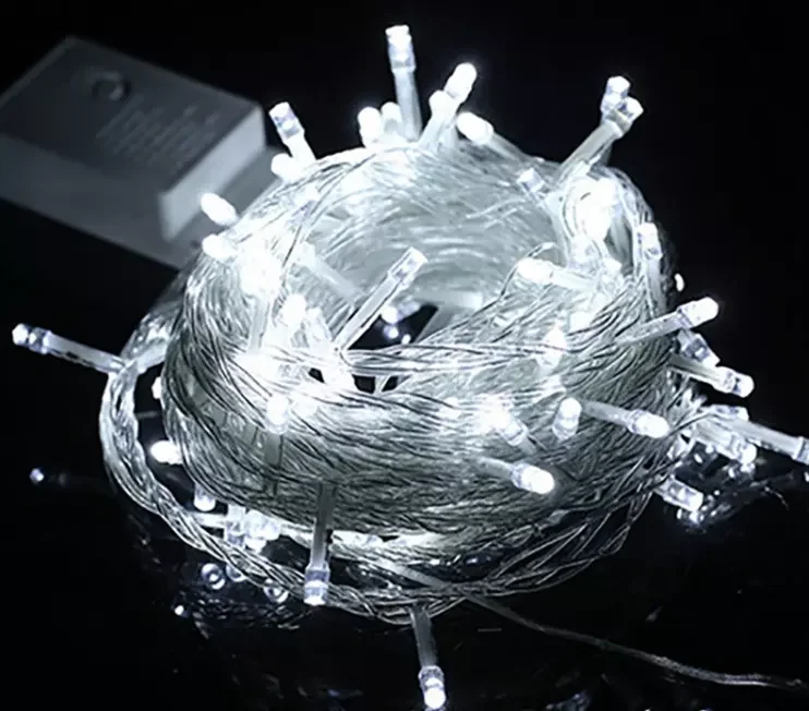 Outdoor Waterproof 220V/110V 8 Mode Flashing Christmas Fairy Light 10m 100LED String Tree Decorative Lighting