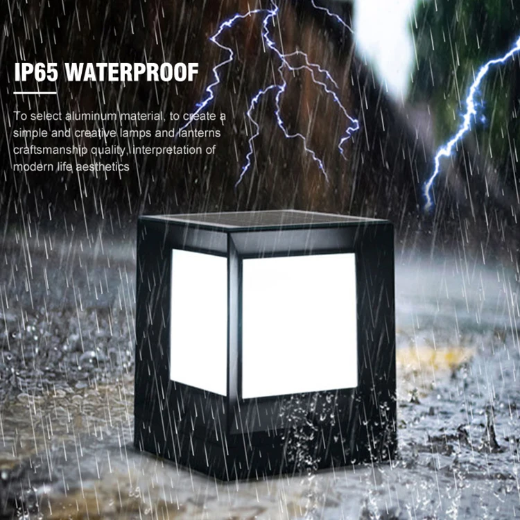 Hot Sale 6w IP65 Popular Design Solar Garden Lighting Home And Garden Decor Lamp Outdoor Solar Lantern