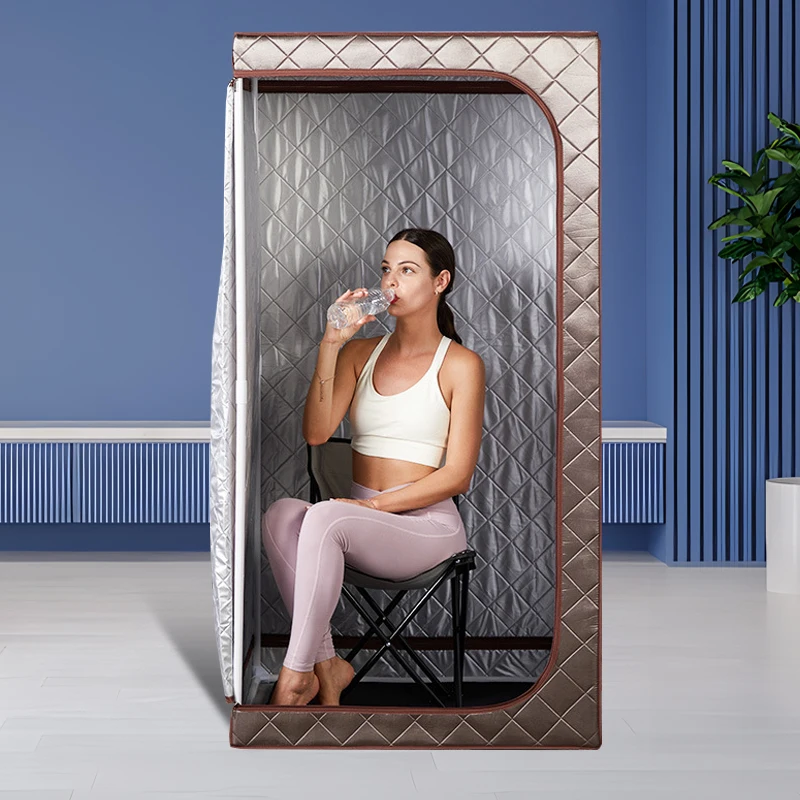 Portable Full Body Sauna Tent Detoxification Folding Portable Sauna One Person Mini Indoor Steam Sauna Cabin Room