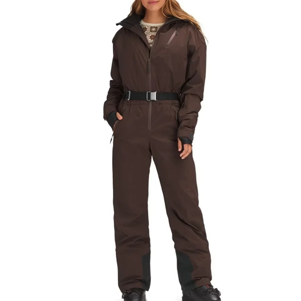 Wholesale Custom Winter Sport Snowsuit Waterproof Windproof Breathable Adult One Piece Ski Snow Suit Women