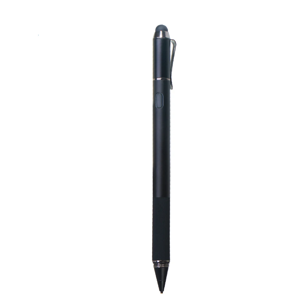 2 in 1 Rubber Tip Caneta Tablet Con Lapiz Universal Metal Capacitive Stylus Pen Touch Screen Pencil With Led Light Indicator