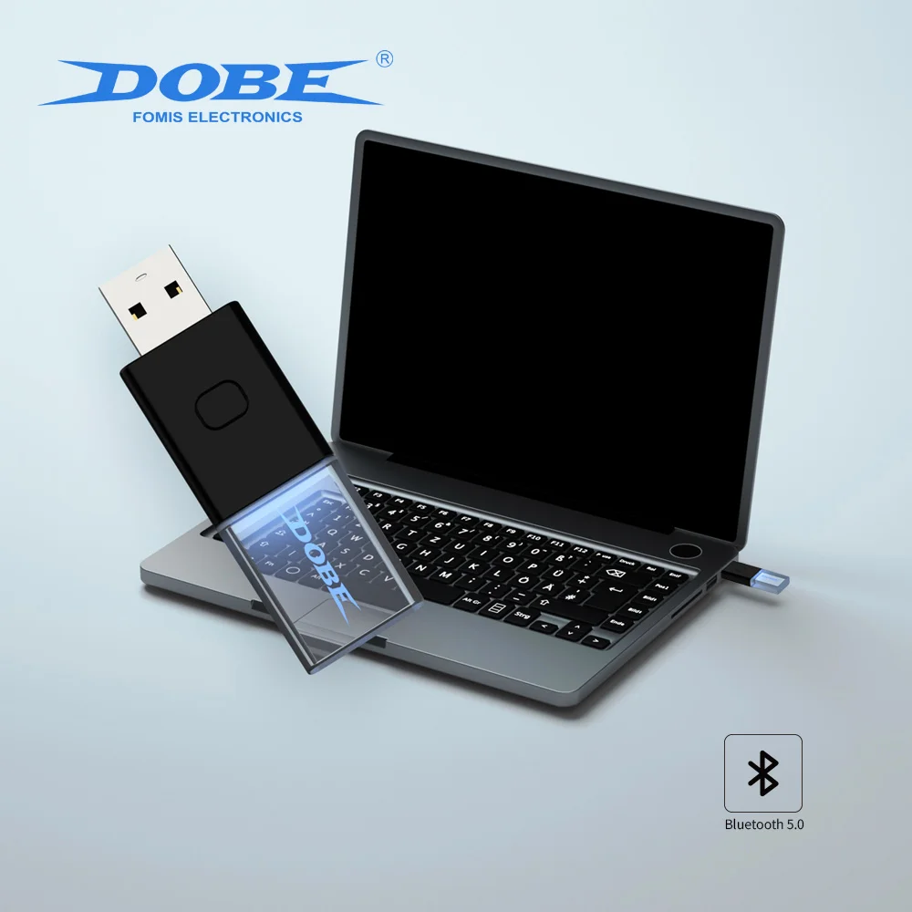 DOBE Wireless  Receiver works with PS4/PS5/Xbox One S/ Switch Pro gamepad; Suitable for Switch/PC/Steam/ Android TV Box