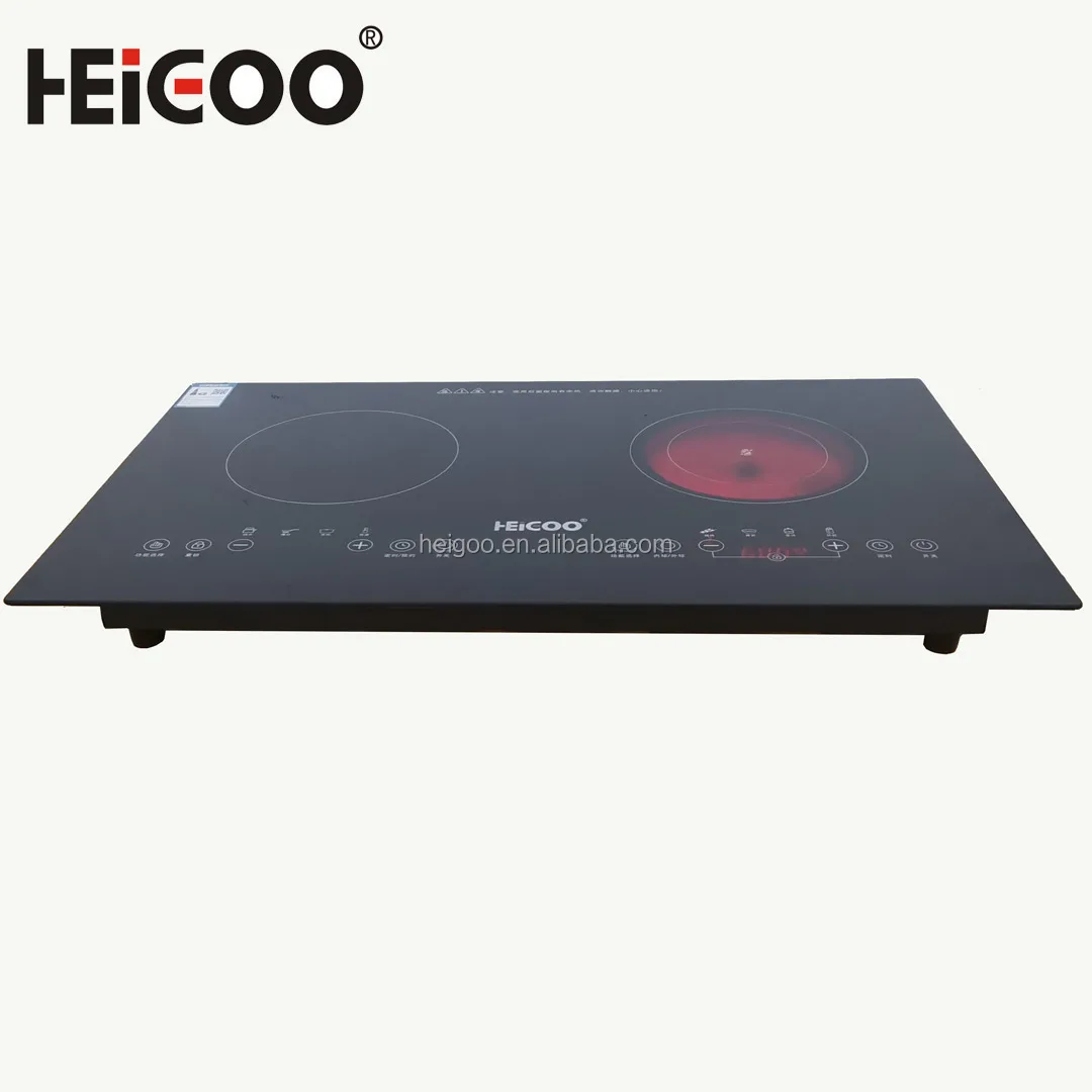 Electric Hybrid Ceramic Vetro 2 Induction Cooker Cooktop Burner