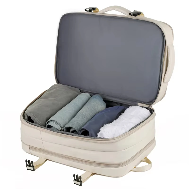 Wholesale Unisex 17 Inch Expandable Laptop Backpack Large Capacity Casual Daily Life School Bag with USB Zipper Closure Students