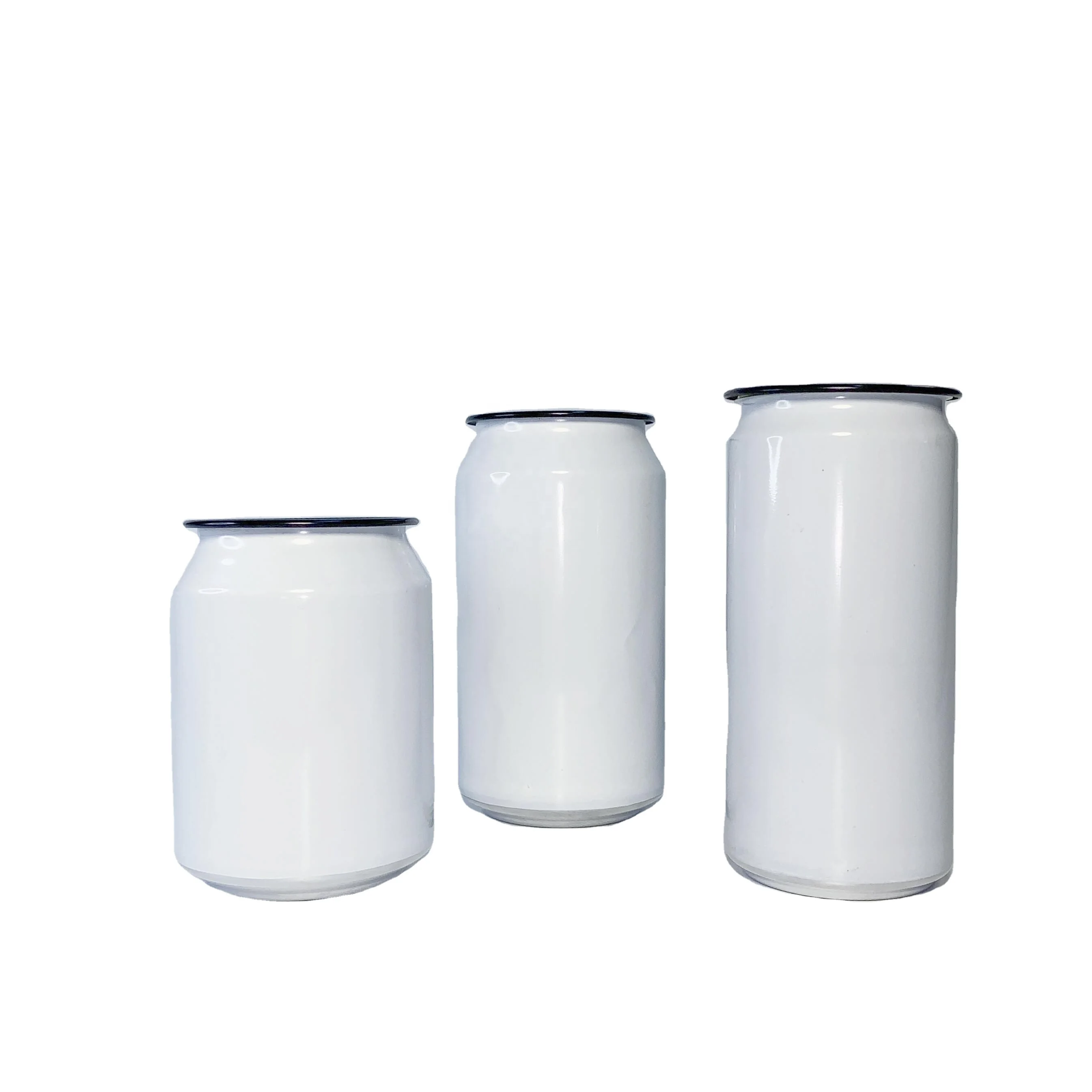 JIMA  white wholesale empty 187 250 330 500ml printed aluminum can drink cans for beer packaging aluminum beer beverage cans