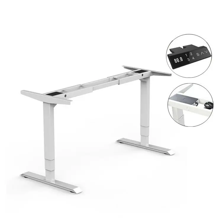 
Adjustable Height Lifting Motorized Electric Standing Table Metal Office Desk Legs 